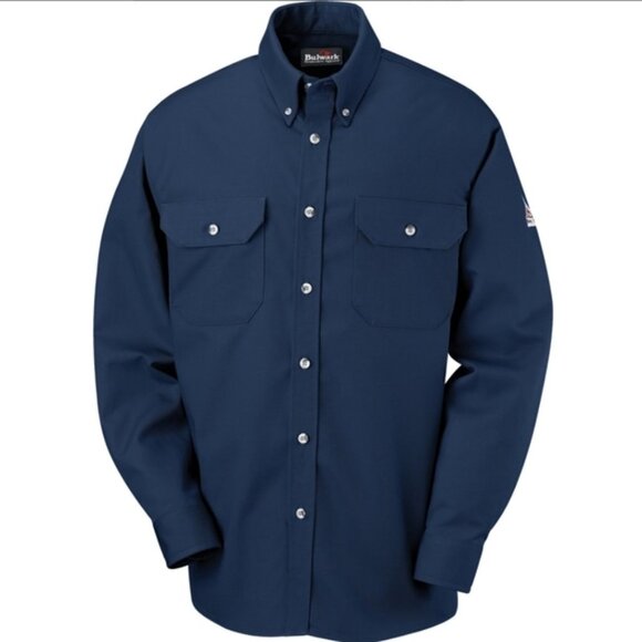 Bulwark Other - Bulwark Flame Resistant Shirt Arc Rating ATPV 11 cal/cm2  Navy M